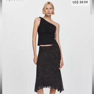 MANGO polka dot skirt NWT